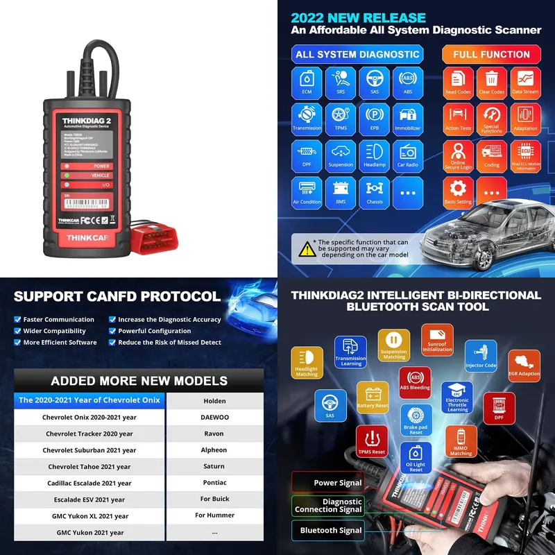 Car Diagnostic Tool - Thinkdiag 2 Diagnostische Tool OBD2 Automotive