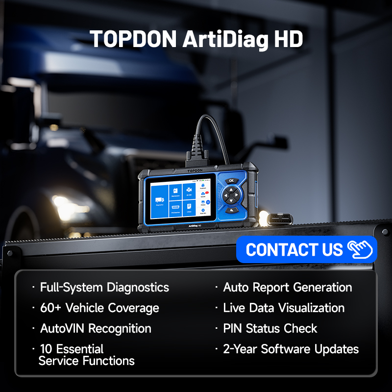 Car Diagnostic Tool - TOPDON Artidiag HD Volledige Systeemdekking voor