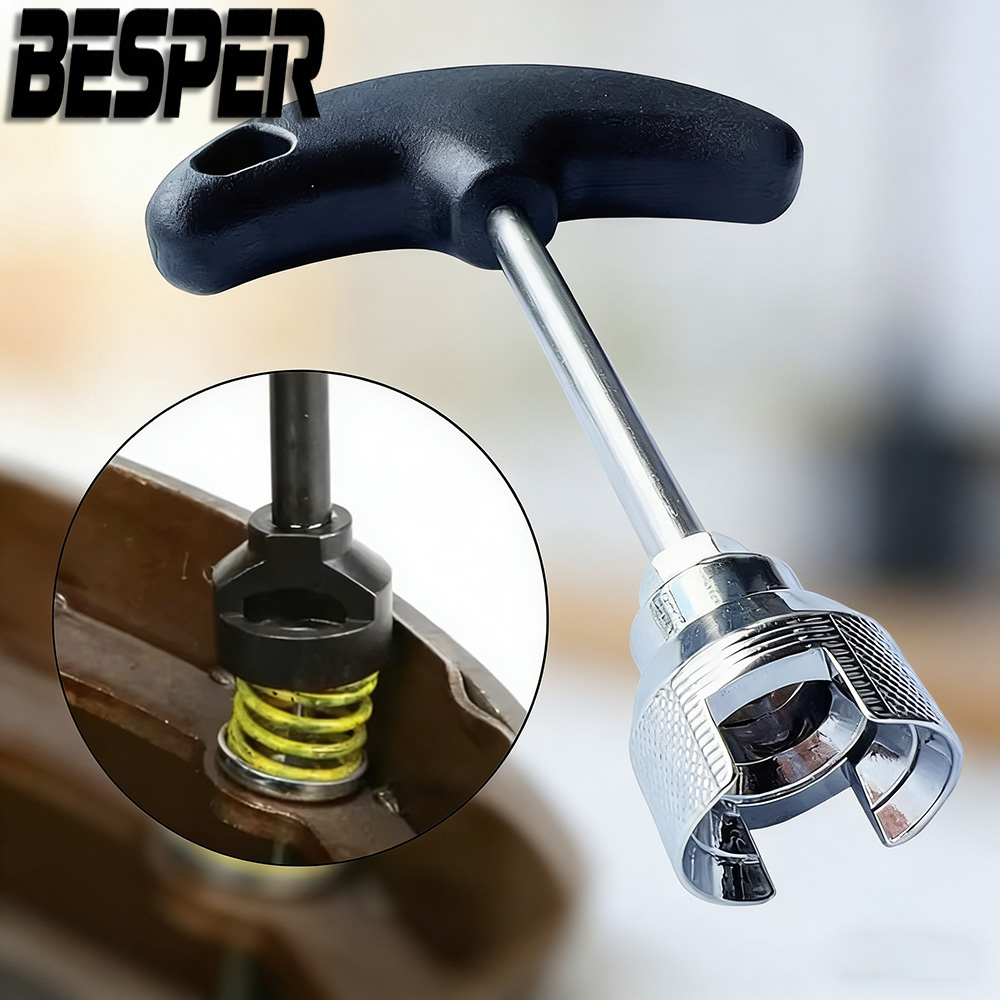 Spring Compressor Tool - Remveer-instelgereedschap, zware remveercompressor met ergonomische grip,