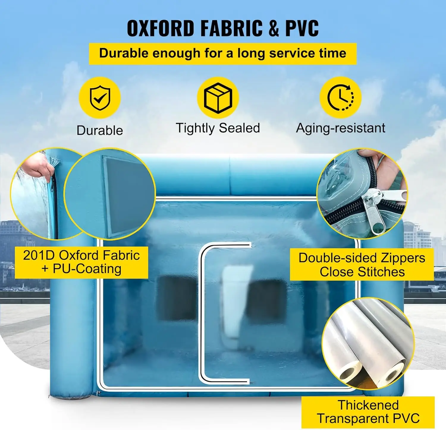 Opblaasbare spuitcabine, 29,5x - Inflatable Paint Booth recensie en prijs