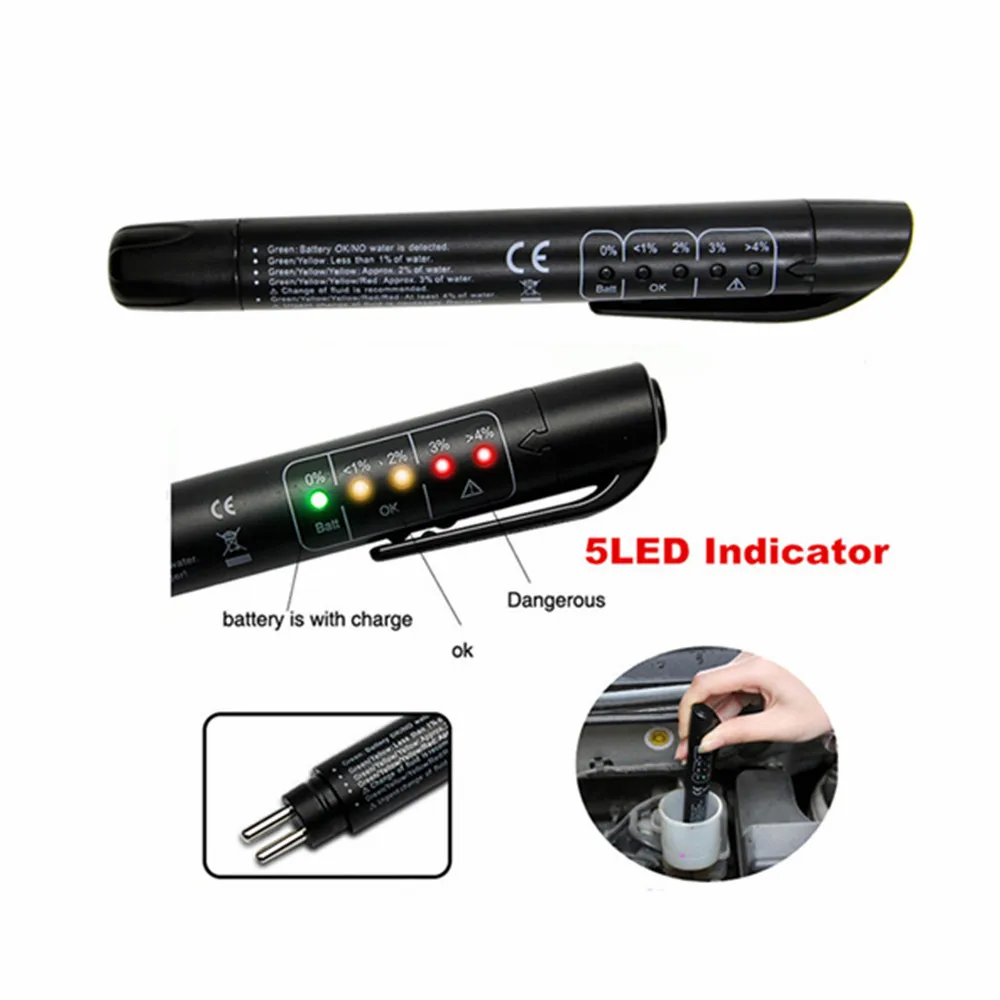 Auto Remvloeistof Tester 5 Led - Car Diagnostic Tool recensie en prijs