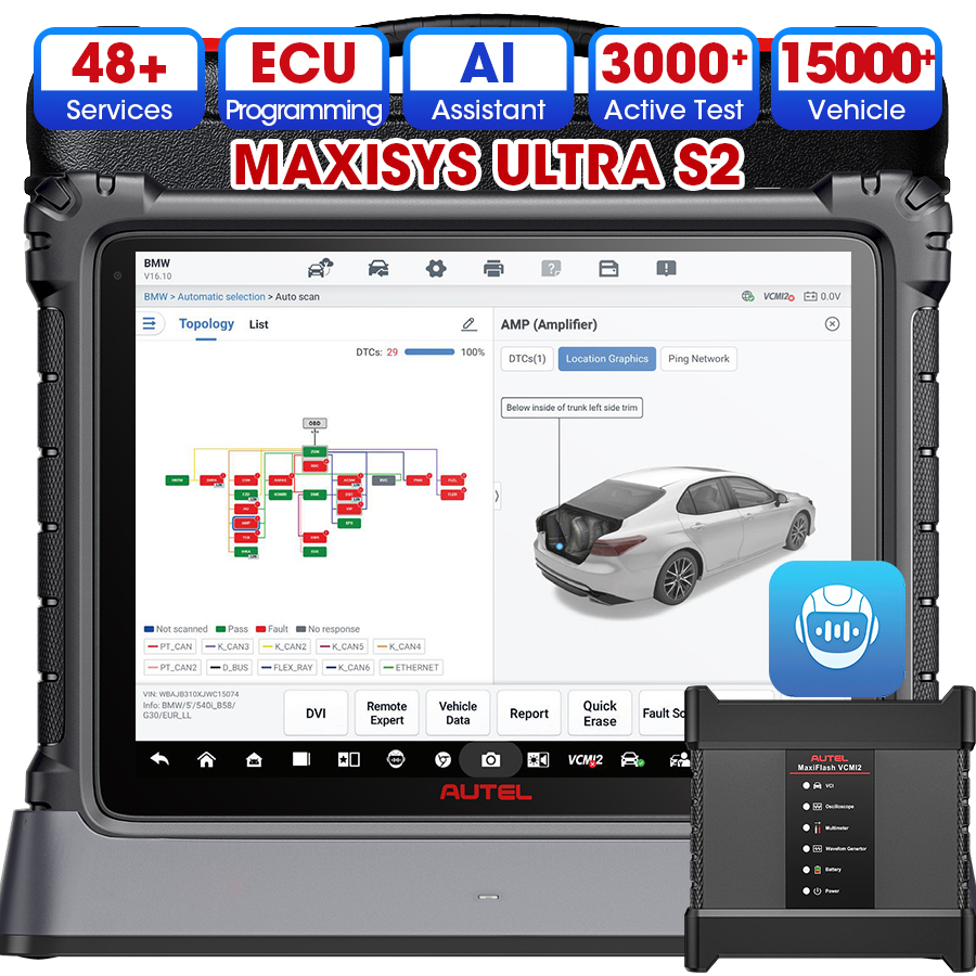 Autel Ultra S2 AI Assistent Gr - Car Diagnostic Tool recensie en prijs